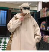 Threebooy Men Spring Jackets Outerwear Men's Korean Style Clothes Original Clothing Men's Coats Models 2024 Harajuku Popular